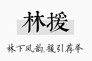 林援名字的寓意及含义