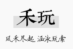 禾玩名字的寓意及含义