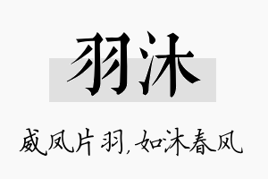 羽沐名字的寓意及含义