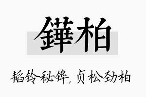 铧柏名字的寓意及含义