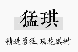 猛琪名字的寓意及含义