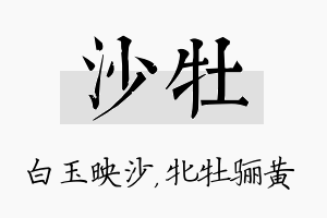 沙牡名字的寓意及含义