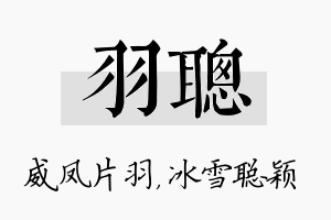 羽聪名字的寓意及含义