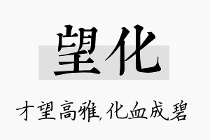 望化名字的寓意及含义