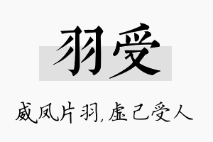 羽受名字的寓意及含义