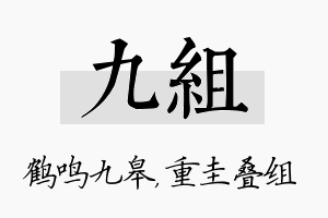 九组名字的寓意及含义