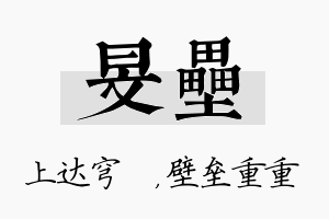 旻垒名字的寓意及含义