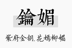 钥媚名字的寓意及含义