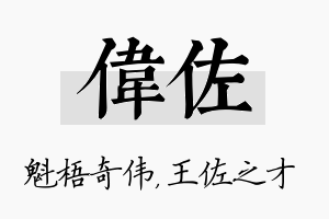 伟佐名字的寓意及含义