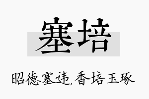 塞培名字的寓意及含义