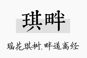 琪畔名字的寓意及含义