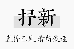 抒新名字的寓意及含义