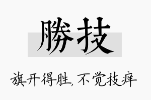 胜技名字的寓意及含义