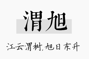 渭旭名字的寓意及含义