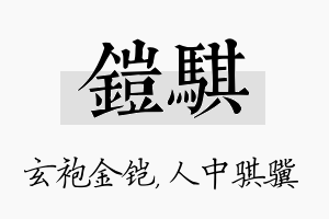 铠骐名字的寓意及含义