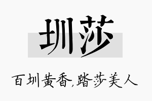 圳莎名字的寓意及含义