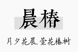 晨椿名字的寓意及含义