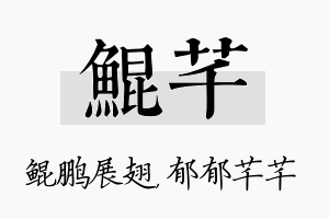 鲲芊名字的寓意及含义