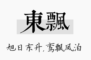 东飘名字的寓意及含义