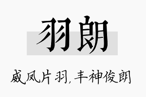 羽朗名字的寓意及含义