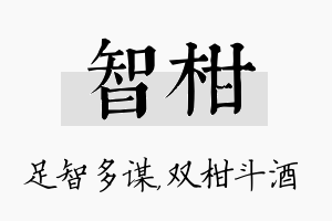 智柑名字的寓意及含义