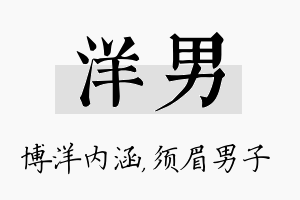 洋男名字的寓意及含义