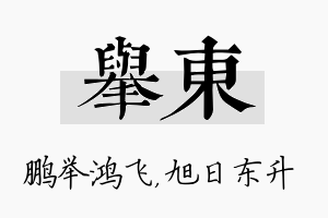 举东名字的寓意及含义