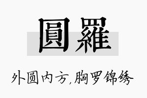 圆罗名字的寓意及含义