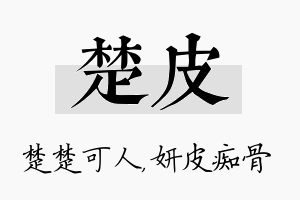 楚皮名字的寓意及含义