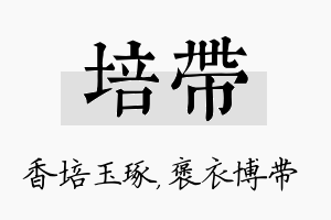 培带名字的寓意及含义