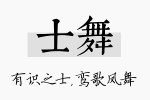 士舞名字的寓意及含义