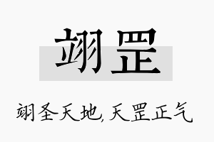 翊罡名字的寓意及含义