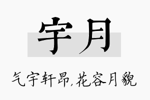 宇月名字的寓意及含义