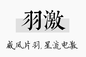 羽激名字的寓意及含义