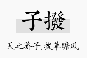 子拨名字的寓意及含义