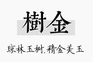 树金名字的寓意及含义