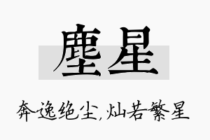 尘星名字的寓意及含义