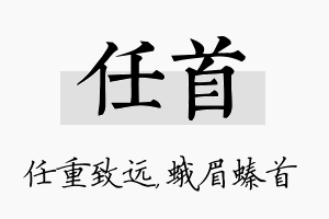 任首名字的寓意及含义