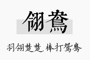 翎鸯名字的寓意及含义