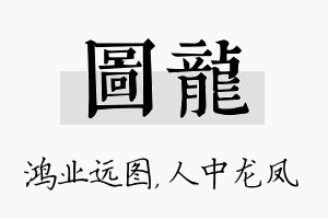 图龙名字的寓意及含义