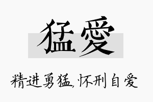 猛爱名字的寓意及含义