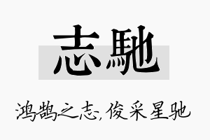 志驰名字的寓意及含义