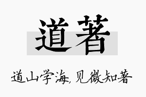 道著名字的寓意及含义