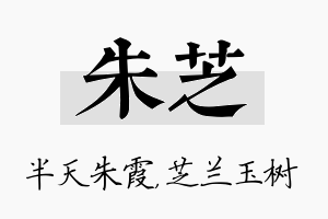 朱芝名字的寓意及含义