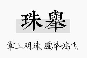 珠举名字的寓意及含义