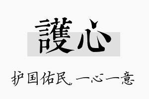 护心名字的寓意及含义