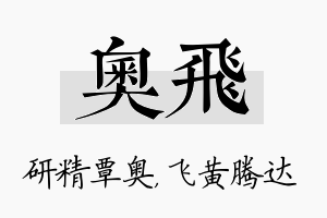 奥飞名字的寓意及含义