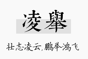 凌举名字的寓意及含义