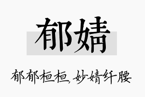 郁婧名字的寓意及含义