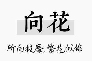 向花名字的寓意及含义